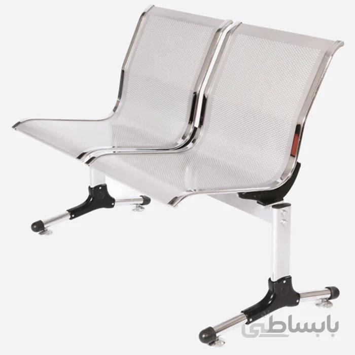 صندلی انتظار دو نفره L152 پانچ بدون دسته شفق