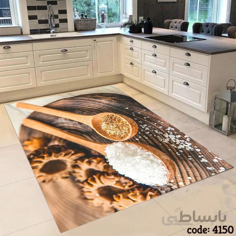 فرشینه اشپزخانه طرح ملاقه چوبی 4150
