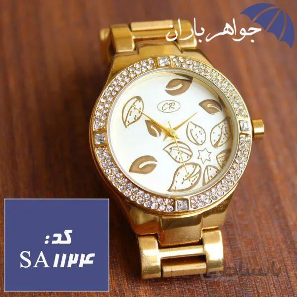 ساعت مچی زنانه CR طلایی مدل ۳۱۵ کد SA_1124