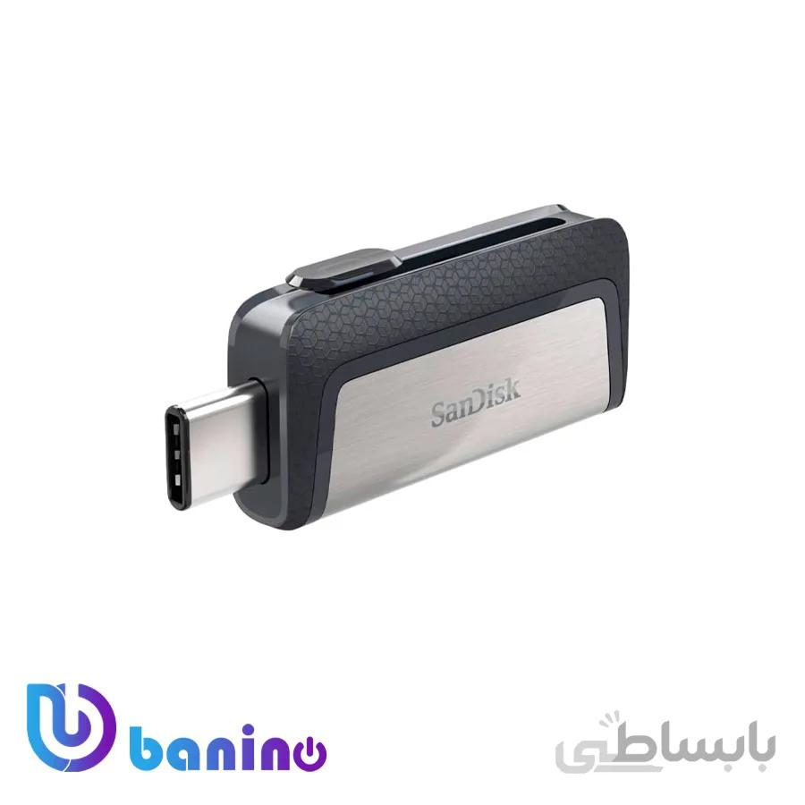 فلش مموری سن دیسک مدل Ultra Dual Drive USB Type-C ظرفیت 32 گیگابایت ا Sandisk Ultra Dual Drive USB Type-C Flash Memory - 32GB