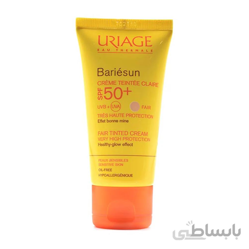کرم ضد آفتاب بری سان +SPF50 رنگی اوریاژ مناسب انواع پوست ۵۰ میل