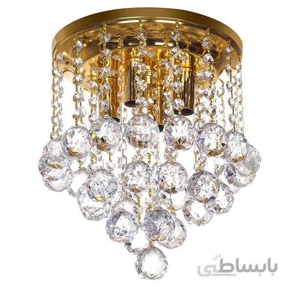 لوستر سقفی چشمه نور کد ۶۶۳۸/۲۰G طلایی