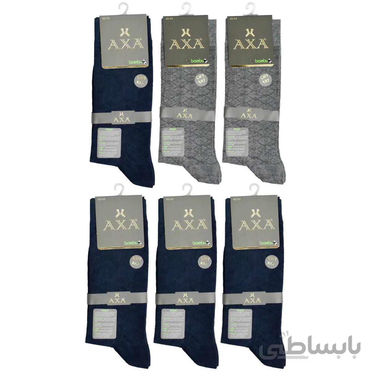 جوراب مردانه آکسا مدل A-9044 مجموعه 6 عددی