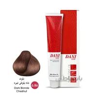 رنگ مو دنی وان شماره 6.86 حجم 100 میلی لیتر رنگ بلوند شاه بلوطی تیره