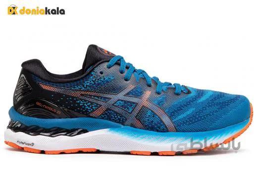 کتونی اورجینال مخصوص پیاده روی و ورزش آسیکس نیمباس Asics Gel Nimbus 23 1011b004-400 ا The main ketone for walking and exercise Asics Gel Nimbus 23 1011b004-400