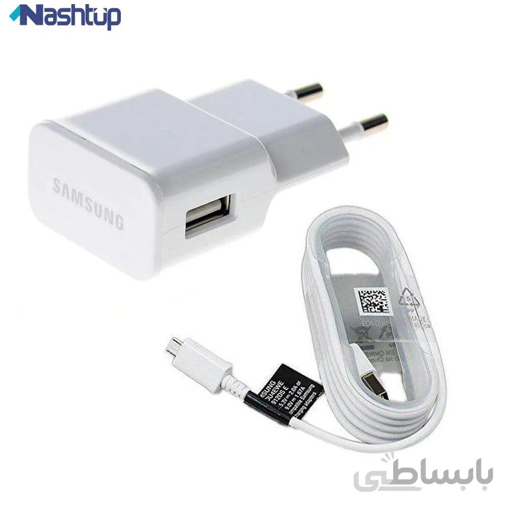 شارژر اصلى سامسونگ با كابل ١ و نیم مترى گوشى Samsung Galaxy A6 2018 ا 2A Samsung Galaxy A6 2018 travel charger adapter with 1.5m cable