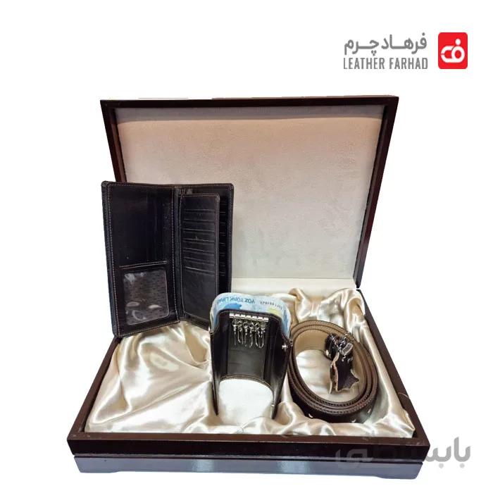 ست کادویی چرم طبیعی تبریز کد 251471