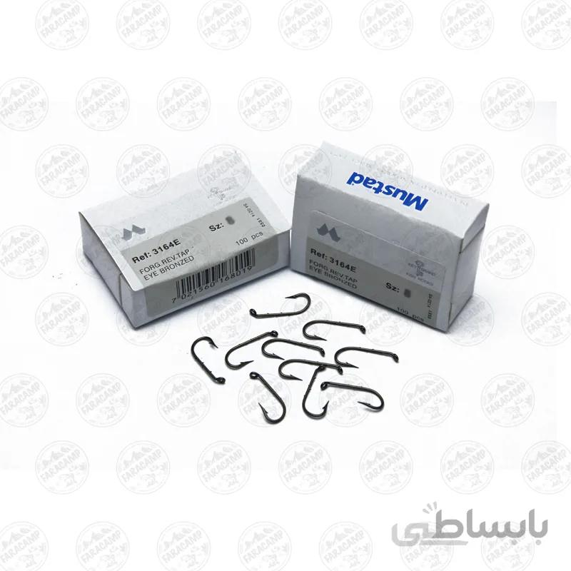 قلاب ماهیگیری 4 خار برنزی سایز8 بسته 10عددی