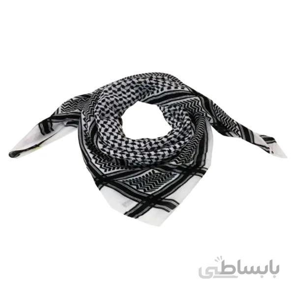 دستمال سر و گردن کردی طرح جامانه رنگ مشکی