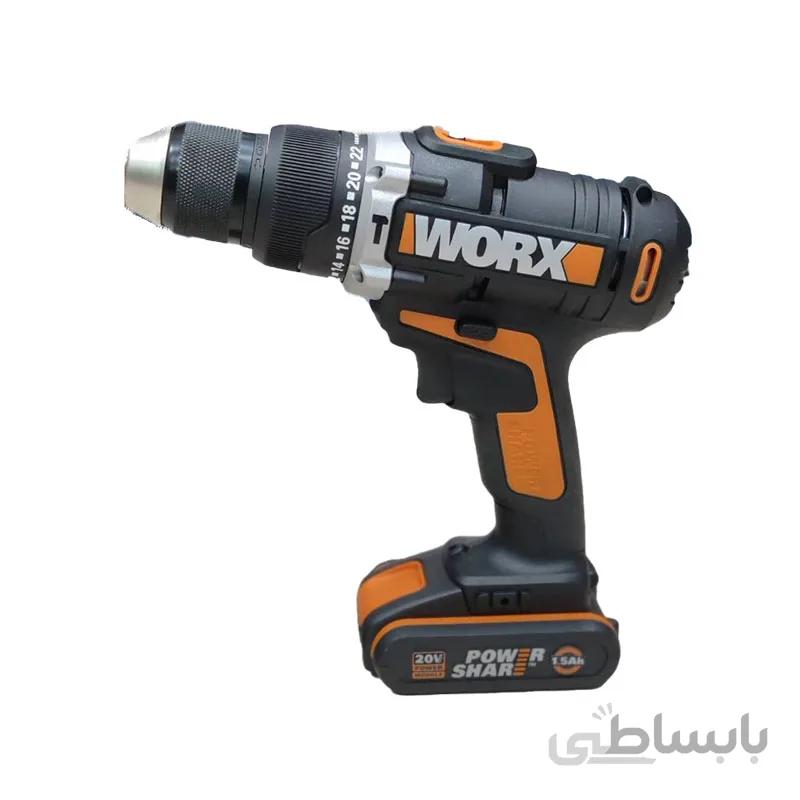 دریل شارژی چکشی 20 ولت ورکس مدل WX372.18 ا 20 Volt WX372.18 cordless drill