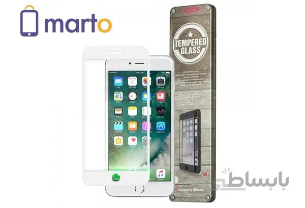 محافظ صفحه نمايش شیشه ای ریمکس مدل CRYSTAL 3D Curved بهمراه کاور مناسب براي گوشي اپل iPhone 7 / 8 ا Remax 9H CRYSTAL 3D Curved Glass For iPhone 7 / 8