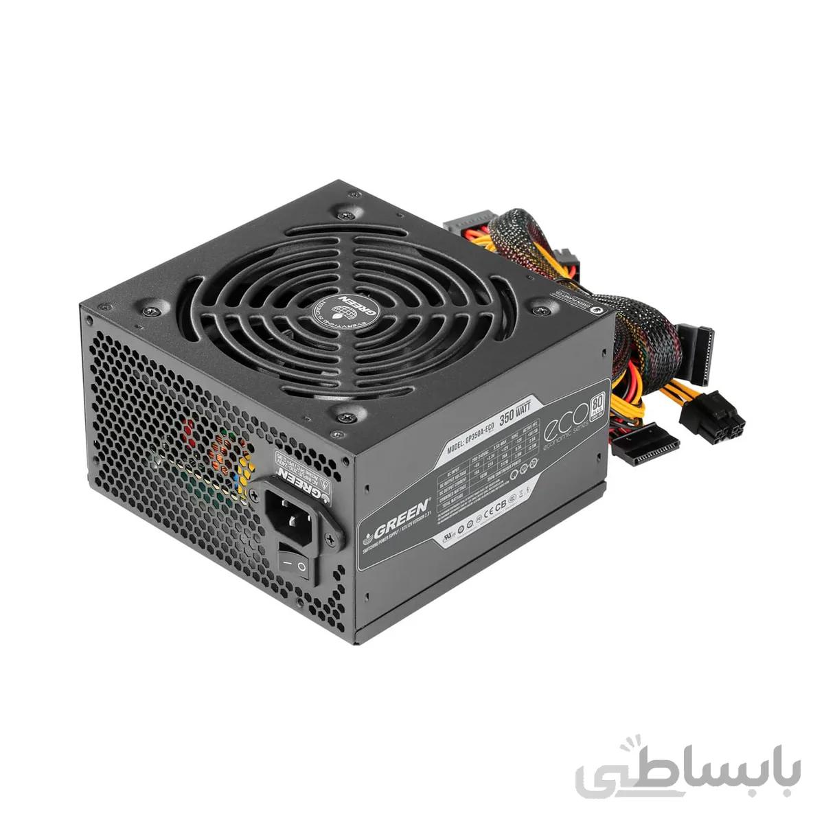 منبع تغذیه کامپیوتر گرین مدل GP350A-ECO Rev3.1