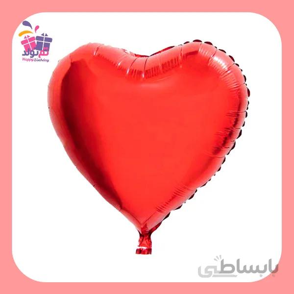 بادکنک فویلی قلب بزرگ