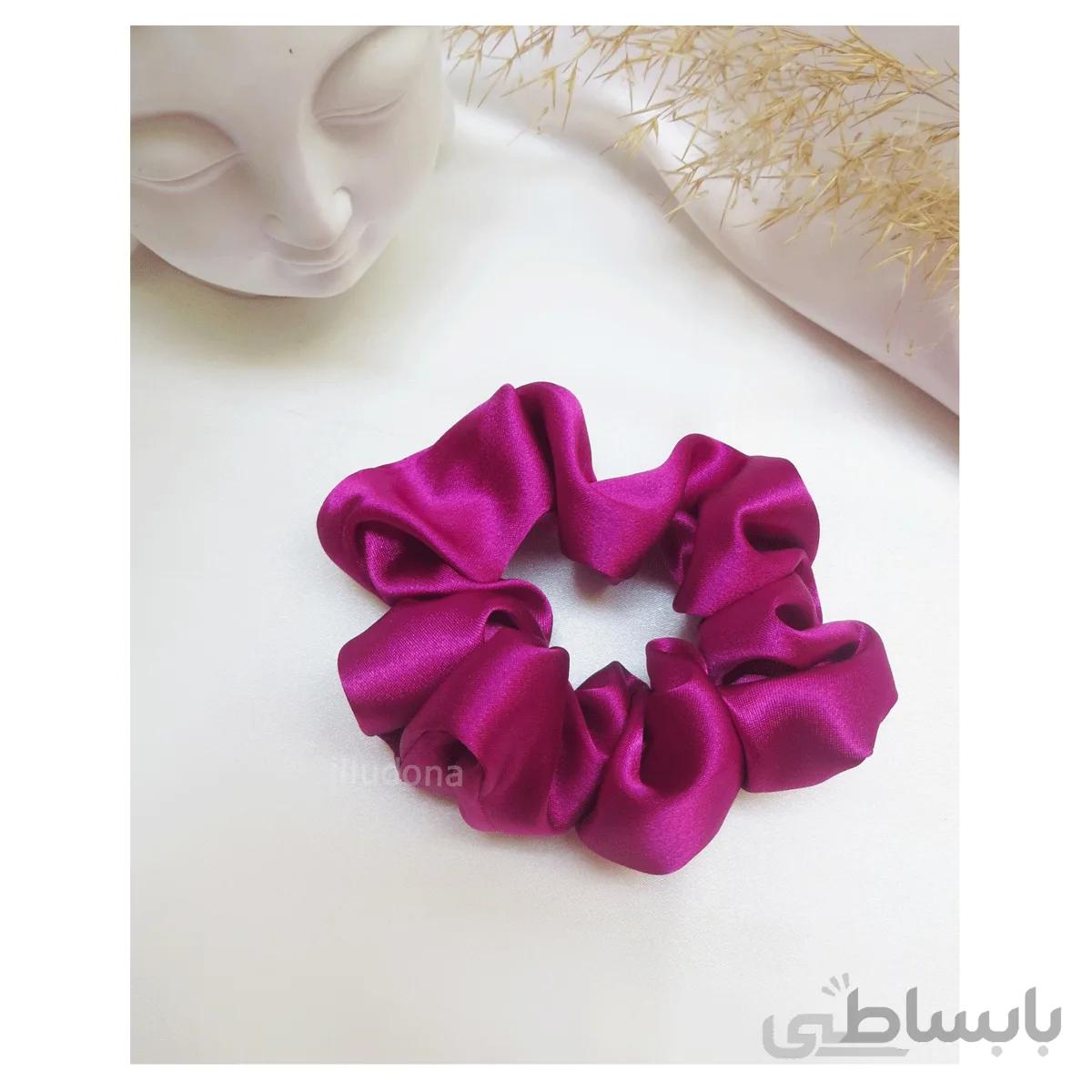 اسکرانچی ساتن سرخابی