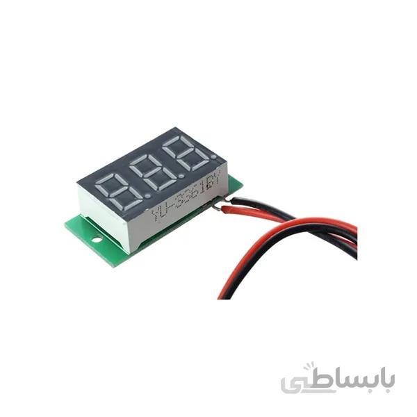 ماژول ولت متر دیجیتال 4.5 تا 30 ولت DC دو سیمه سایز 0.36 اینچ