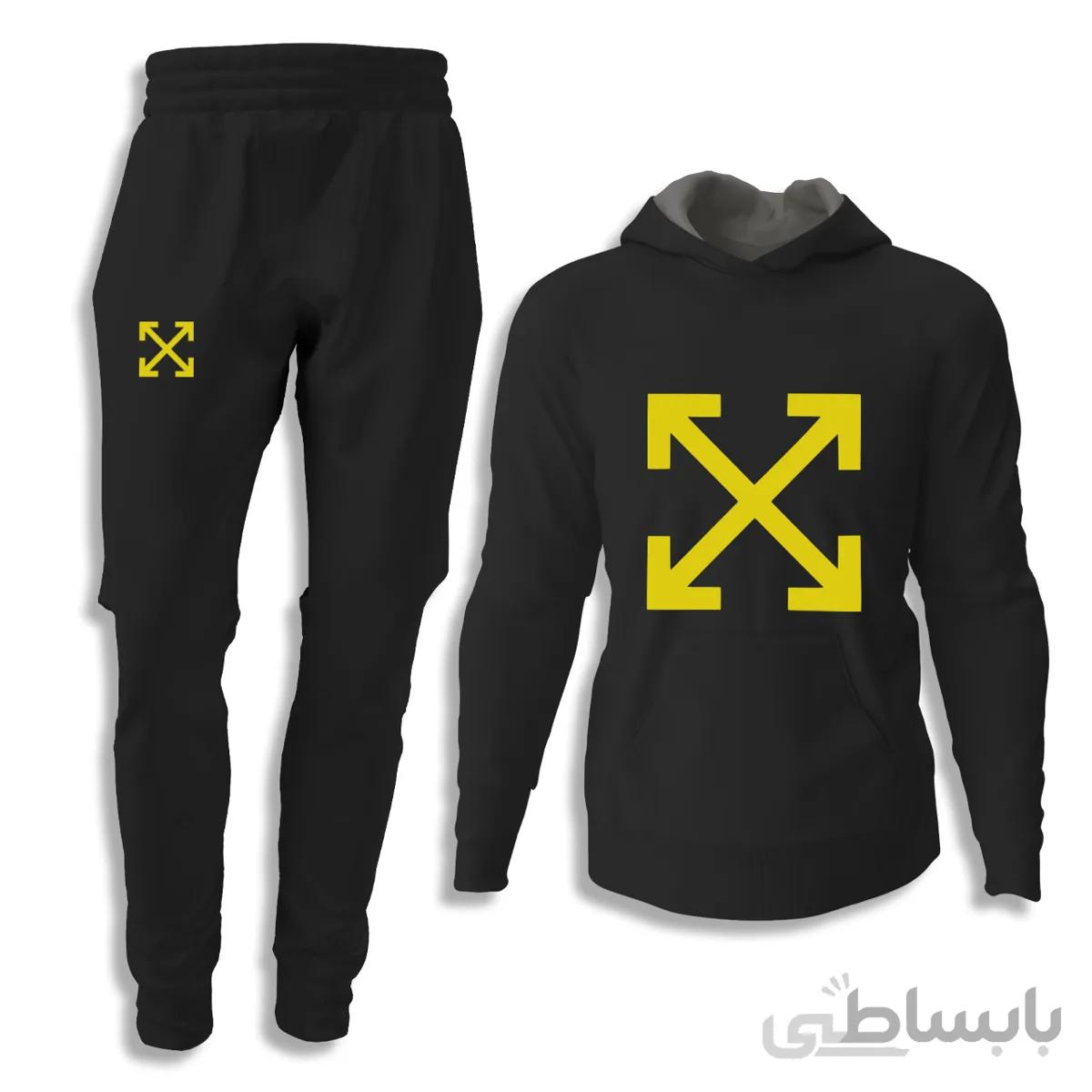 ست هودی و اسلش Off White