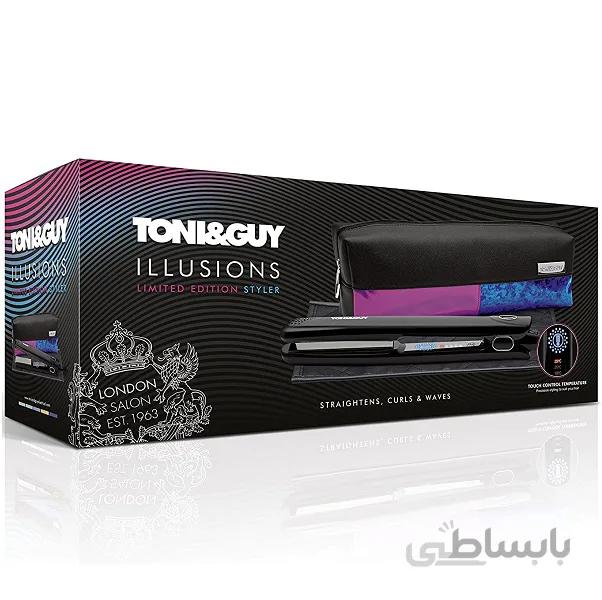 اتو موی تونی اندگای TONI&GUY مدل ILLUSIONS دارای صفحه تیتانیوم