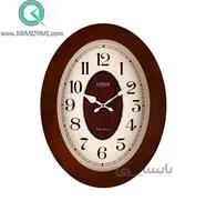 ساعت دیواری چوبی بیضی لوتوس مدل 9829