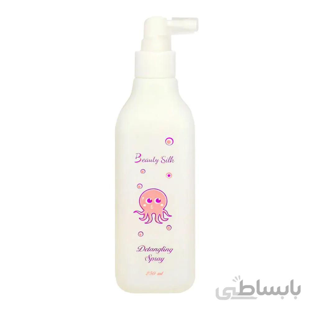 اسپری باز کننده گره موی کودک بیوتی سیلک ا Baby hair DETANGLING spray 250ml BEAUTY SILK
