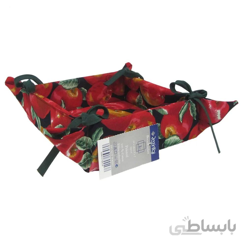 سبد نان رزین تاژ چاپی طرح سیب