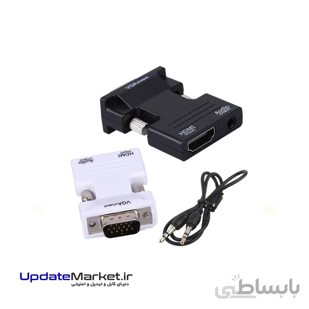 تبدیل HDMI ماده به VGA نر با صدا