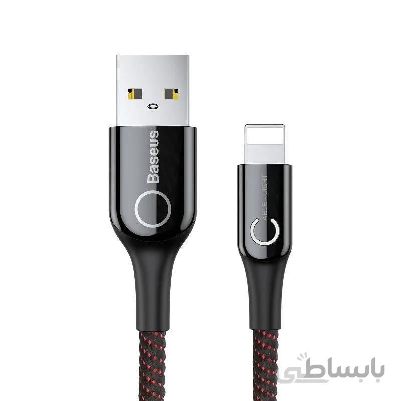 کابل لایتنینگ هوشمند بیسوس Baseus C-shaped Lightning Cable 1m