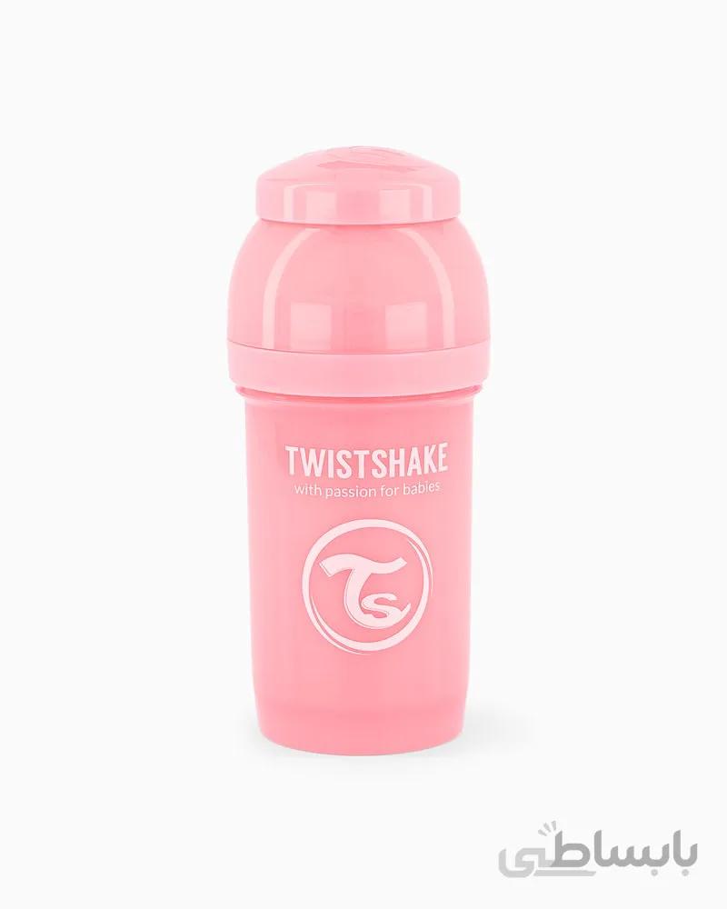 شیشه شیر ۱۸۰ میل صورتی تویست شیک Twistshake