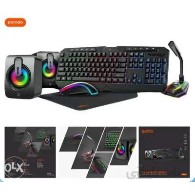 ست گیمینگ پرودو - Porodo Gaming 5 in 1 Ultimate Gaming Kit PDX215