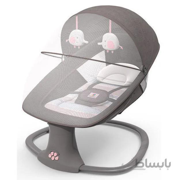 گهواره و تاپ برقی 3 کاره صورتی ماستلا mastela