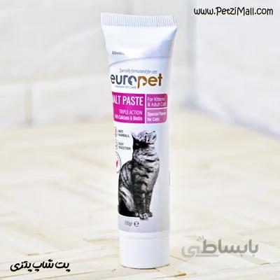 خمیر مالت گربه یوروپت طعم مرغ ساخت ترکیه ۱۰۰ گرمی کد ۳۹۲