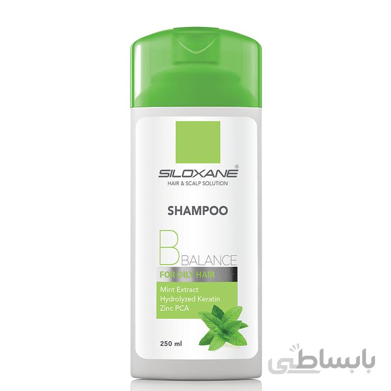 شامپو سيلوكسان حاوی عصاره نعناع مخصوص موهای چرب 250 میلی لیتر ا Siloxane Hair Shampoo For Oily Hair 250ml