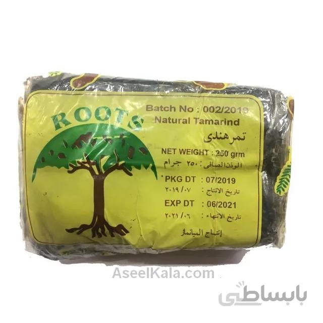 تمر هندی بدون هسته چاپ درخت ROOTS وزن 250 گرم