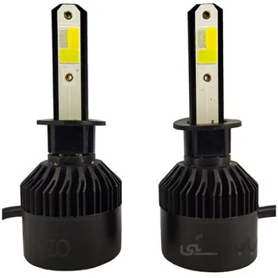 هدلایت سه رنگ چهار حالته کنباس دار فلش زن 400W لنزو پایه H1