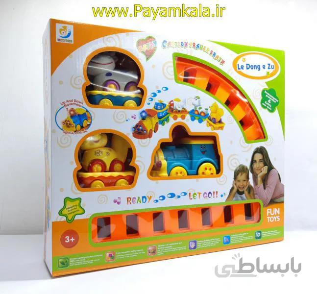 قطار اسباب بازی طرح حیوانات (YUHUI TOYS-110-6)
