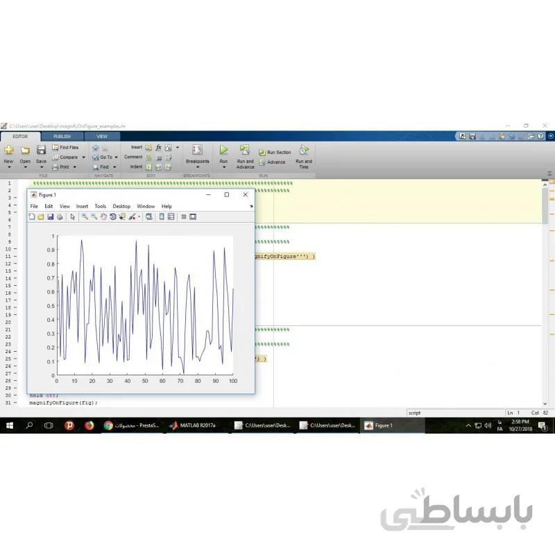 بزرگنمایی plotهای MATLAB