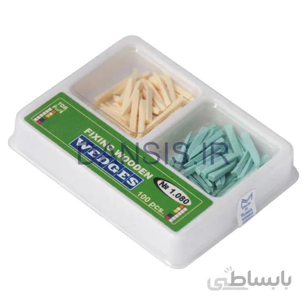 وج چوبی آناتومیک دو رنگ 100 عددی - Tor VM
