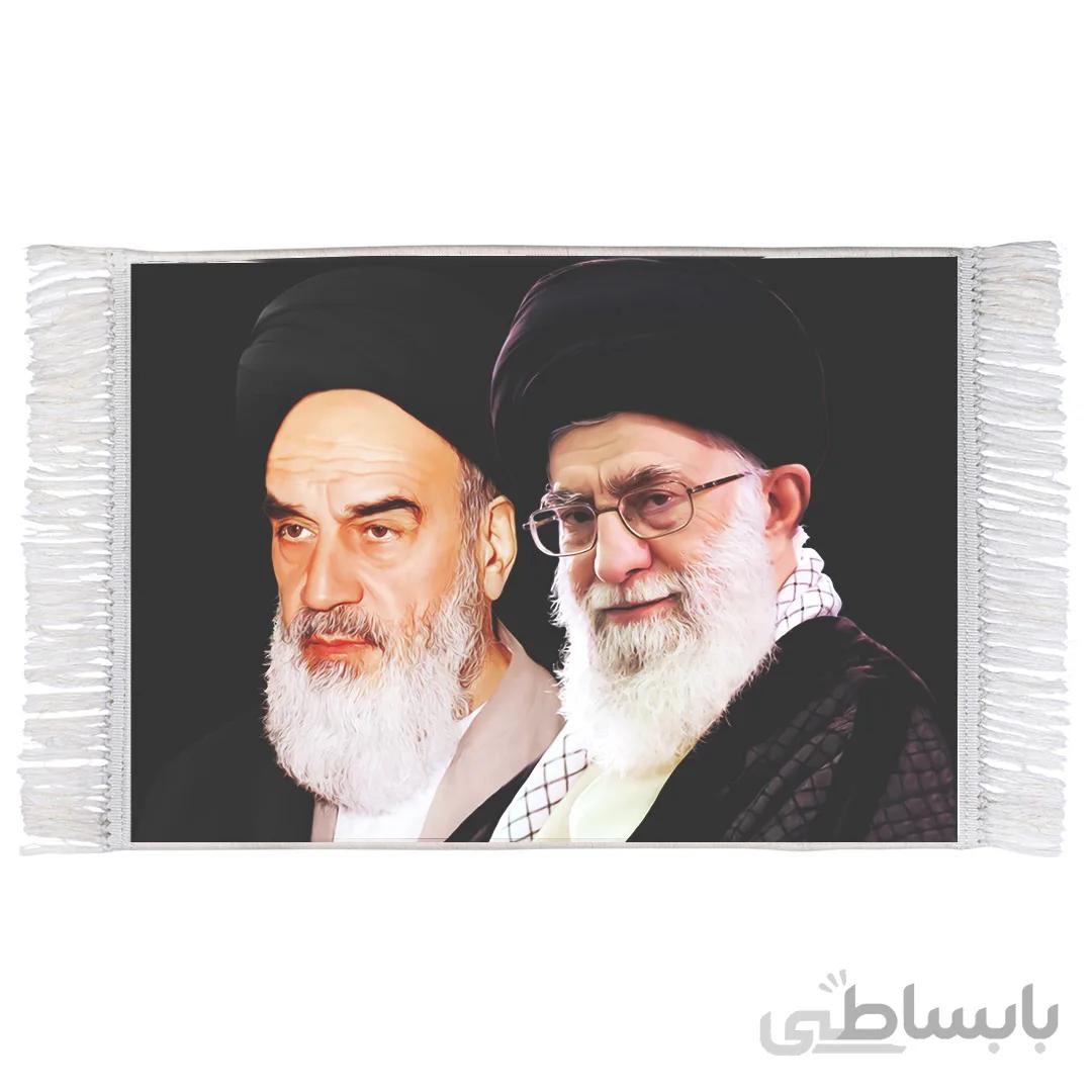 فرش ماشینی با عکس امام و رهبری کد F170