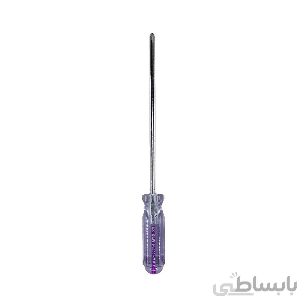 پیچ گوشتی چهارسو کریستالی ETEX-XLW 8*200mm