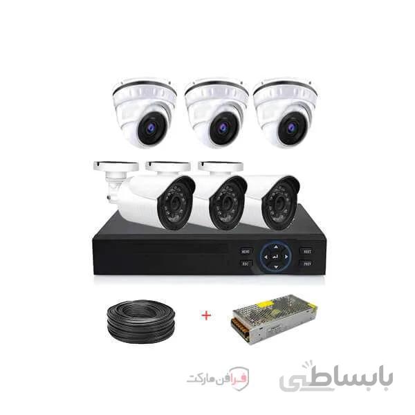 پکیج 6 دوربین ahd سری حرفه ای