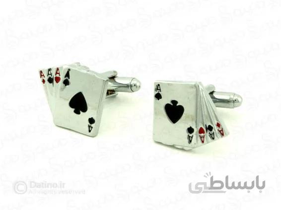 دکمه سردست ورق بازی پاسور accessory-10002