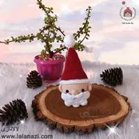 عروسک بافتنی آویز بابانوئل مهربان ( کد 90101 )