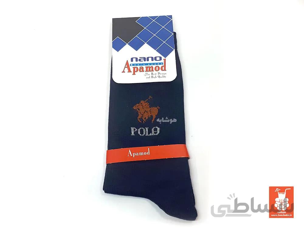 جوراب مردانه ساق بلند آپامد مدل 3276
