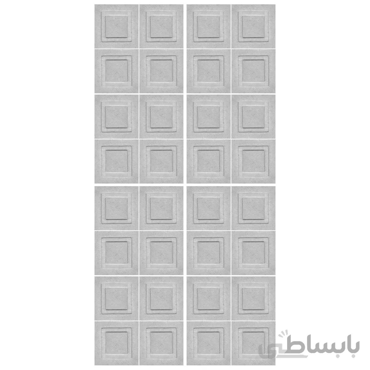 دیوارپوش تندیس و پیکره شهریار مدل امای کد W1010 16 بسته 32 عددی