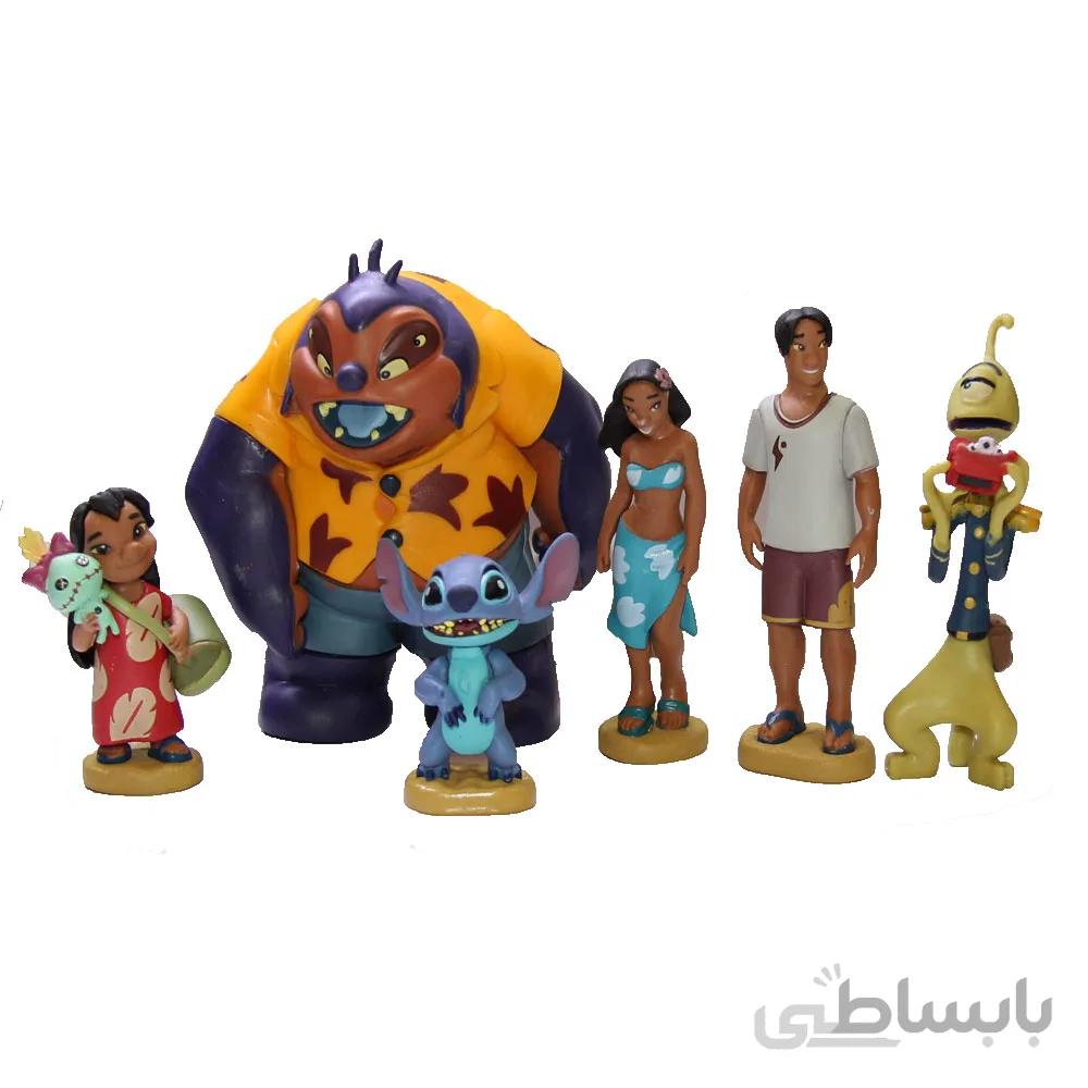 فیگور شخصیت استیچ stitch مجموعه 6 عددی