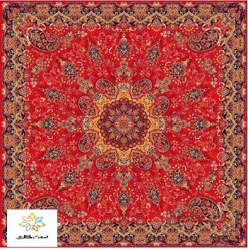 رومیزی ترمه ابریشم طرح اطلس کد ۱۰۲۱۲۷