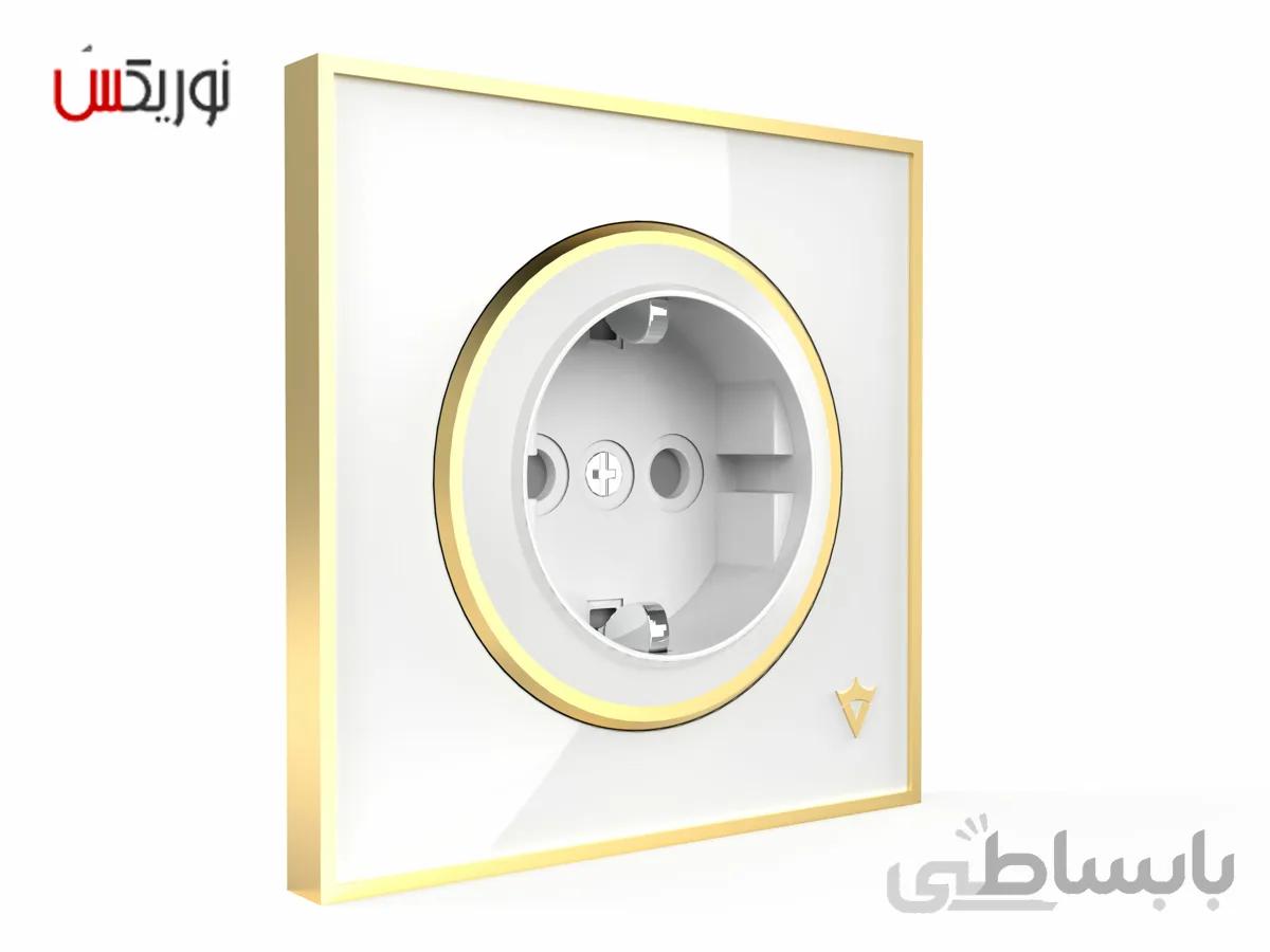 کلید پریز ارت دار ویرا مدل آلفا کلاسیک سفید
