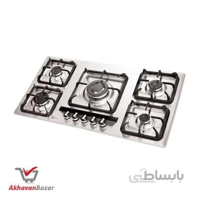اجاق گاز صفحه ای اخوان 5 شعله سری گیتا مدل Gi145 ا AKHAVAN GITA Gi145 GAS STOVE
