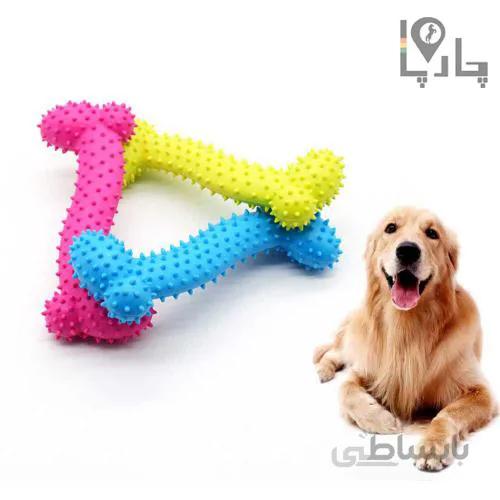 استخوان دندانی Lili Mascota سگ و گربه سایز بزرگ - رنگ صورتی