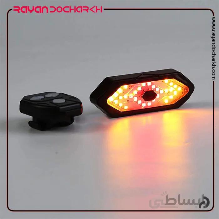 چراغ خطر شارژی دوچرخه راهنما دار بیسیم LED FY-1820