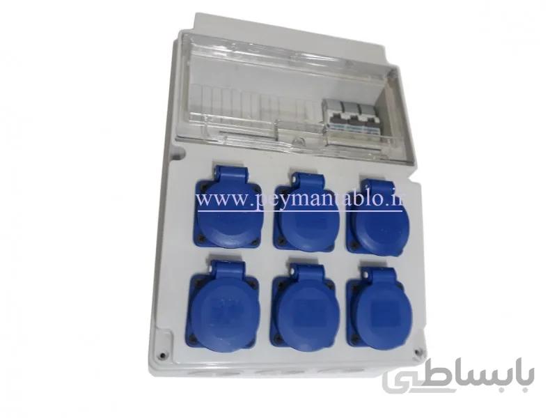 جعبه پریز کارگاهی تک فاز (IP66) آمپراژ 16 (PARSA)